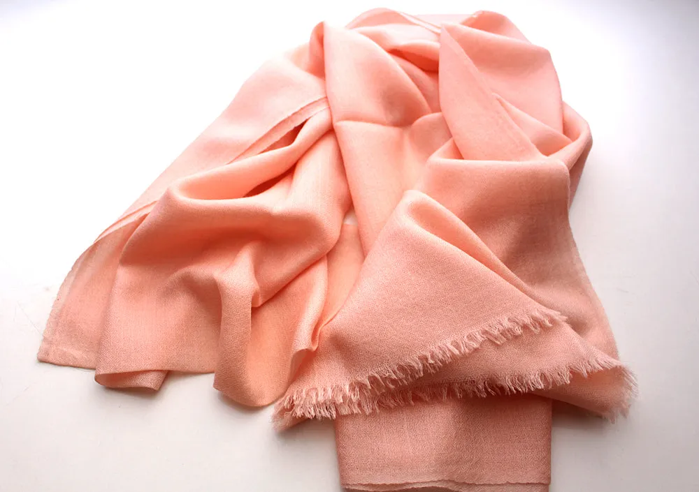 100% Exclusive Cashmere Pashmina Light Pink Shawl