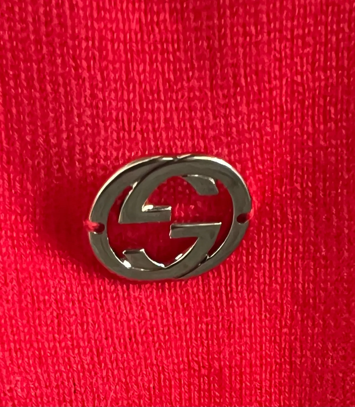 2000s Gucci Layered Red & White Cashmere and Viscose Tank, NWT