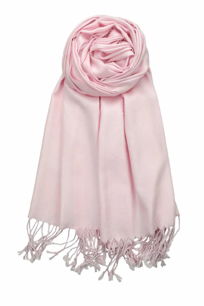 Achillea Light Pink Pashmina Scarf