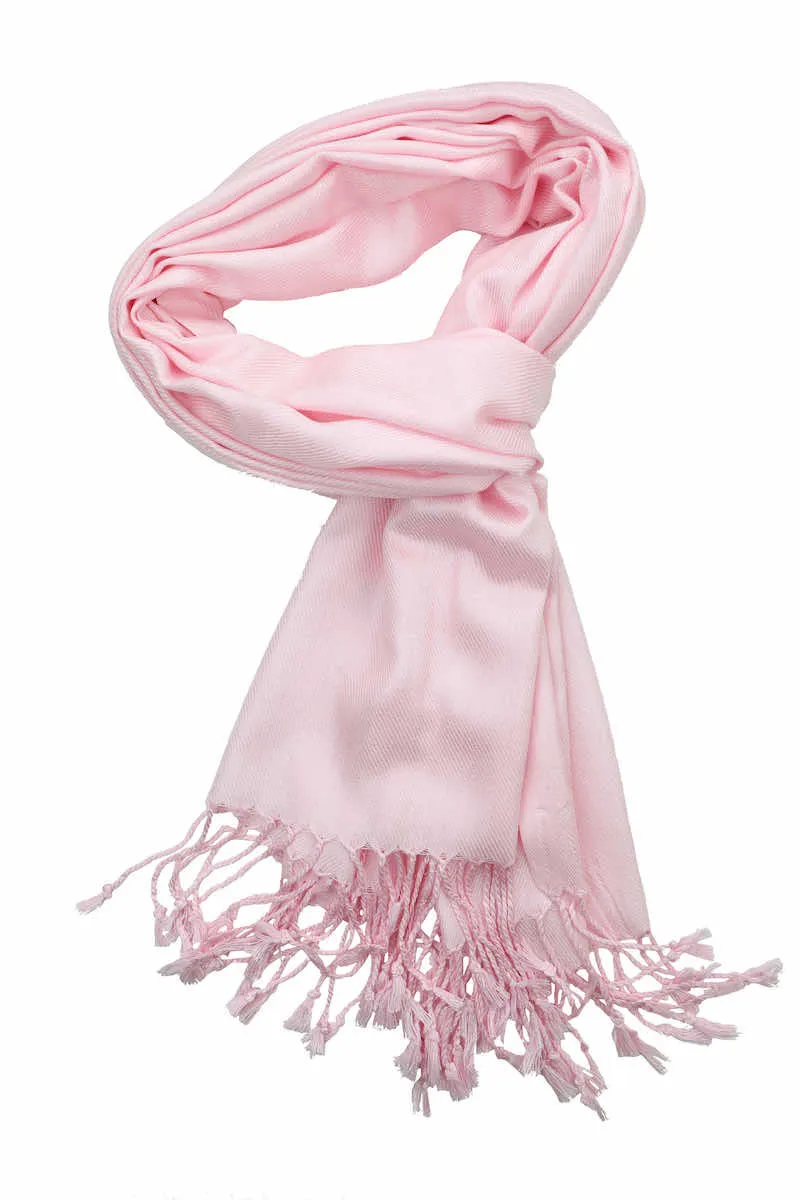 Achillea Light Pink Pashmina Scarf