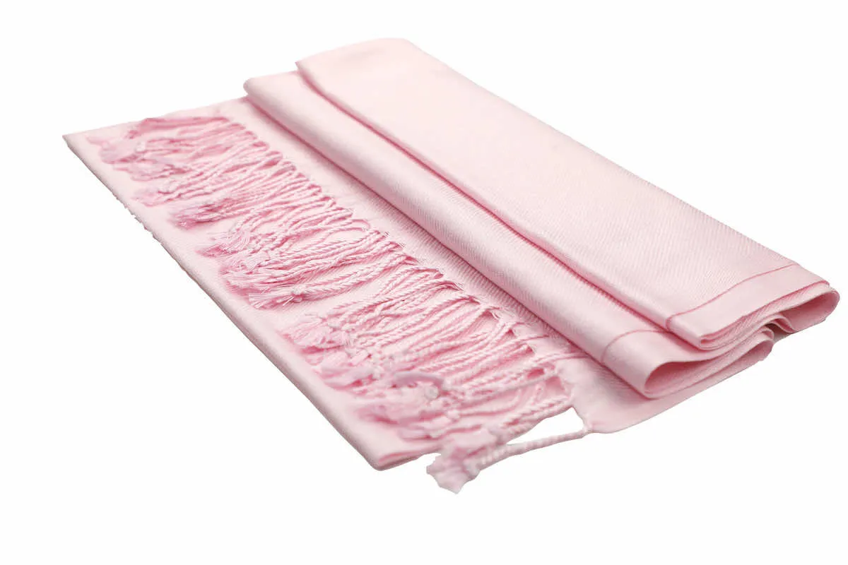 Achillea Light Pink Pashmina Scarf