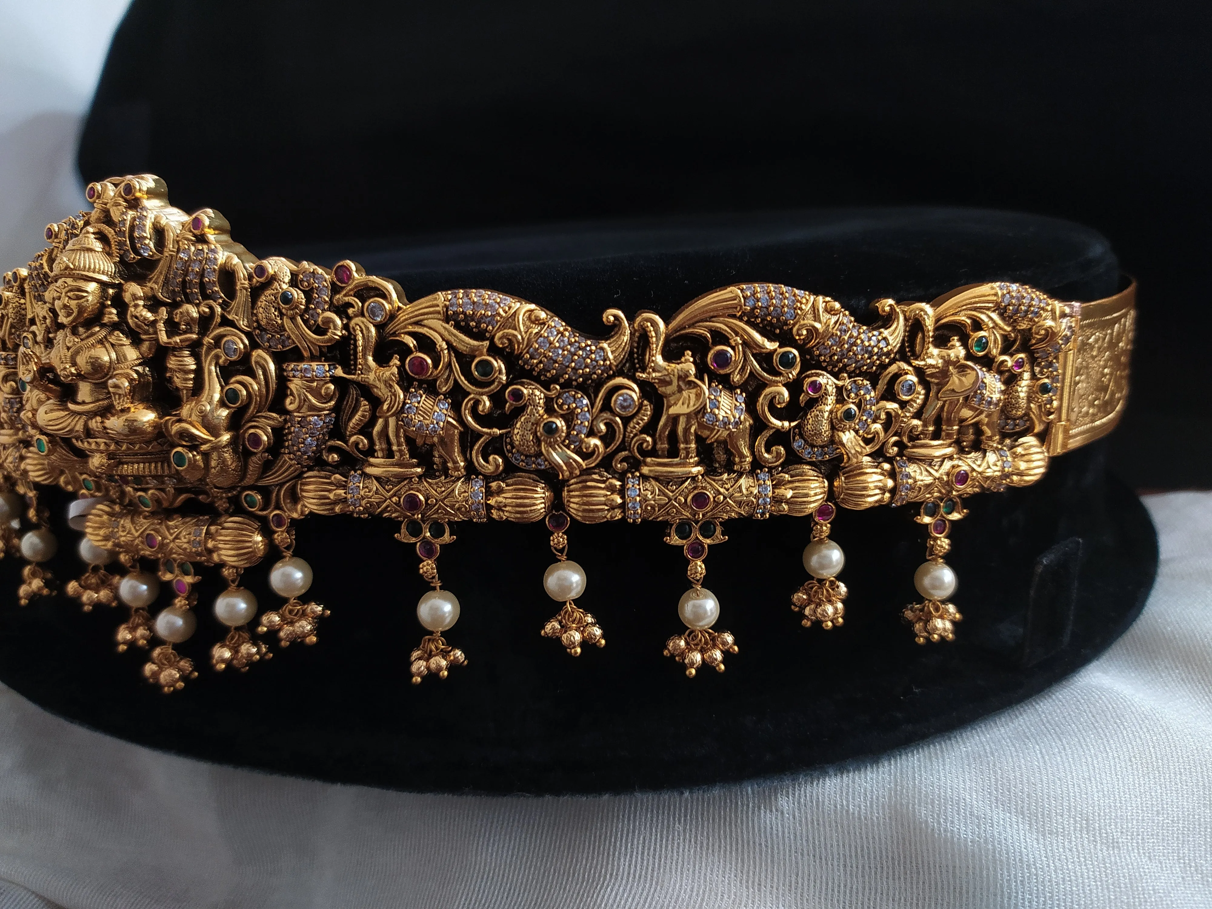 Adorable Goddess Lakshmi ji Design Antique Hip Belt