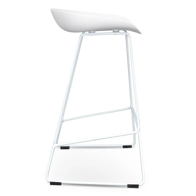 Allen 65cm Bar Stool - White