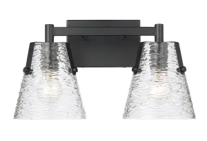 Analia Two Light Vanity in Matte Black