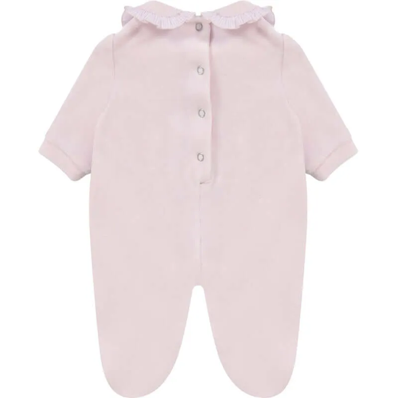 Baby Girls Pink Floral Babygrow