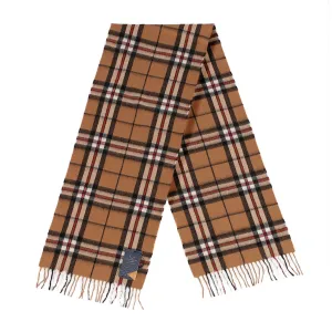 Balmoral 100% Cashmere Woven Scarf Thomson Camel