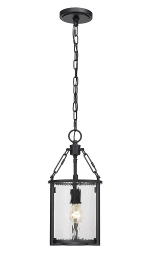 Barrington One Light Pendant in Matte Black