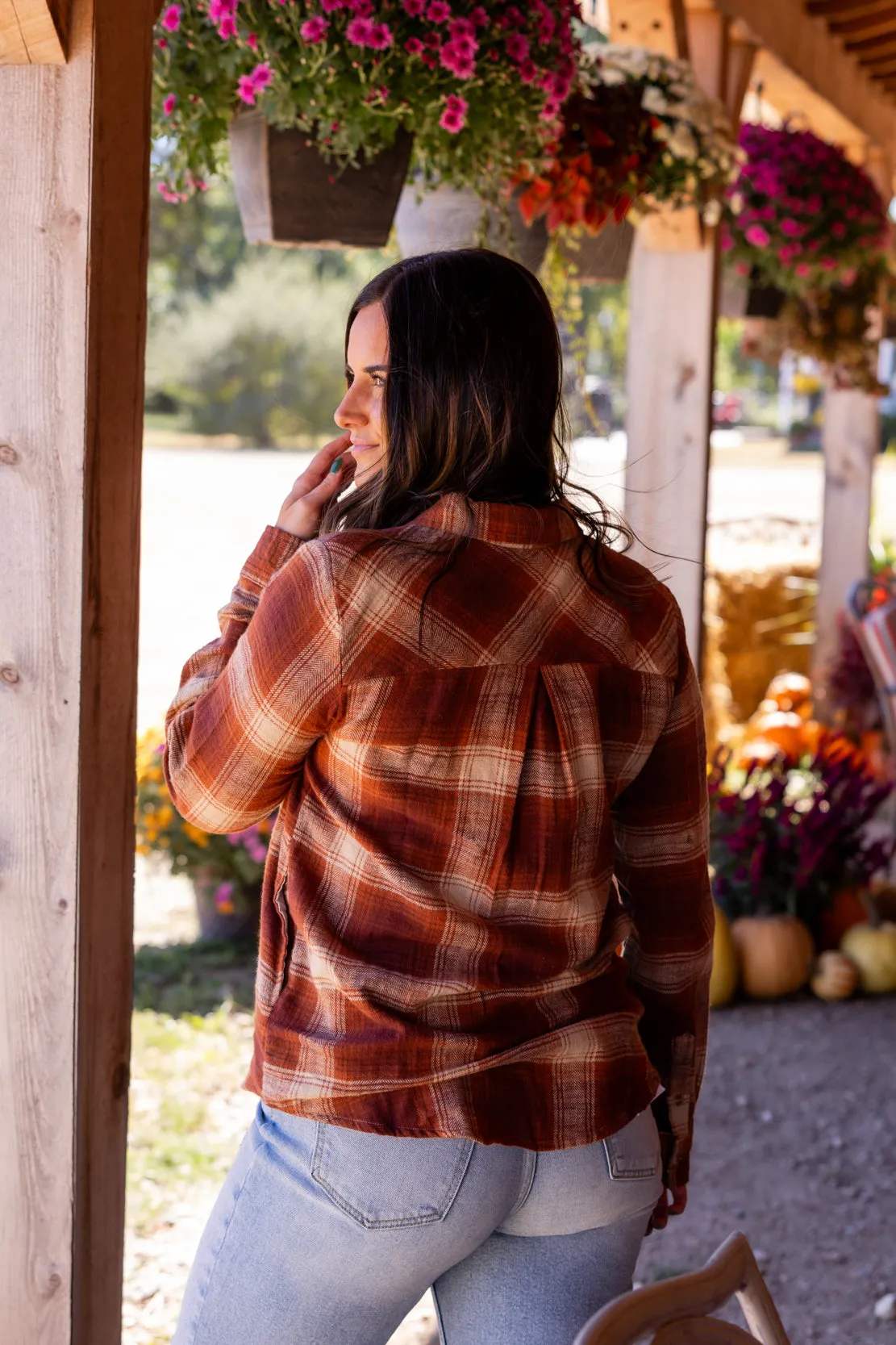 Barry Plaid Shirt | Ginger Spice