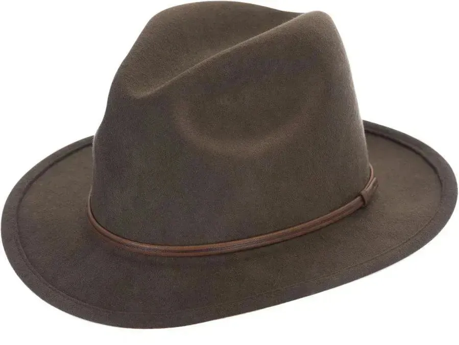 Black Creek (BC2048)- Crushable Wool Felt Fedora Hat