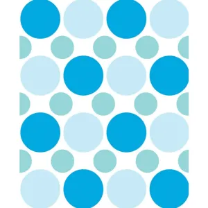 Blue, Gray & Green Polka Dot Printed Backdrop