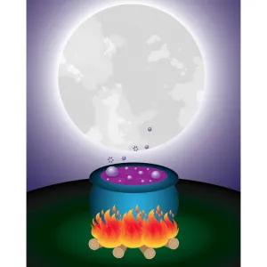 Bubbling Cauldron Printed Backdrop