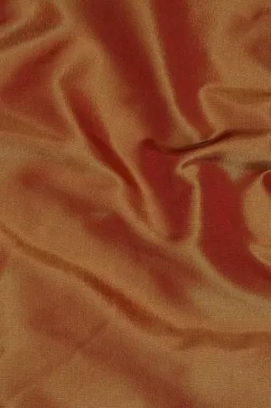 Burnt Orange Taffeta Silk Fabric