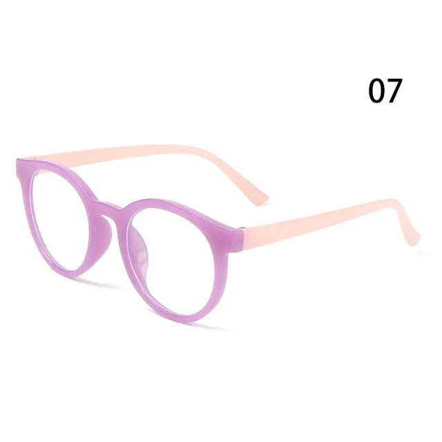 Children's Round Anti-blue Light Eyeglasses with Ultra Light Frame