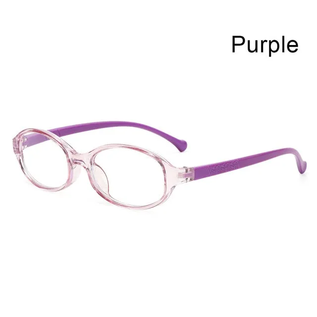 Children's Round Anti-blue Light Eyeglasses with Ultra Light Frame