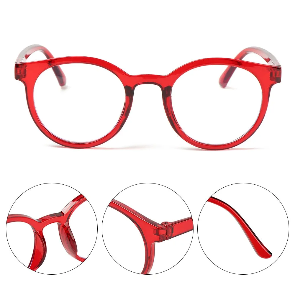 Children's Round Anti-blue Light Eyeglasses with Ultra Light Frame