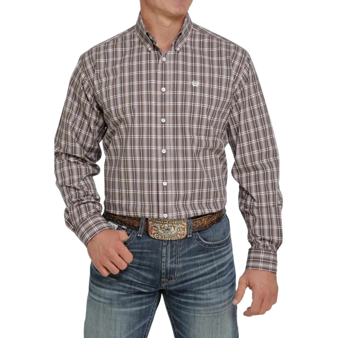 Cinch Men's Plaid Brown Shirt