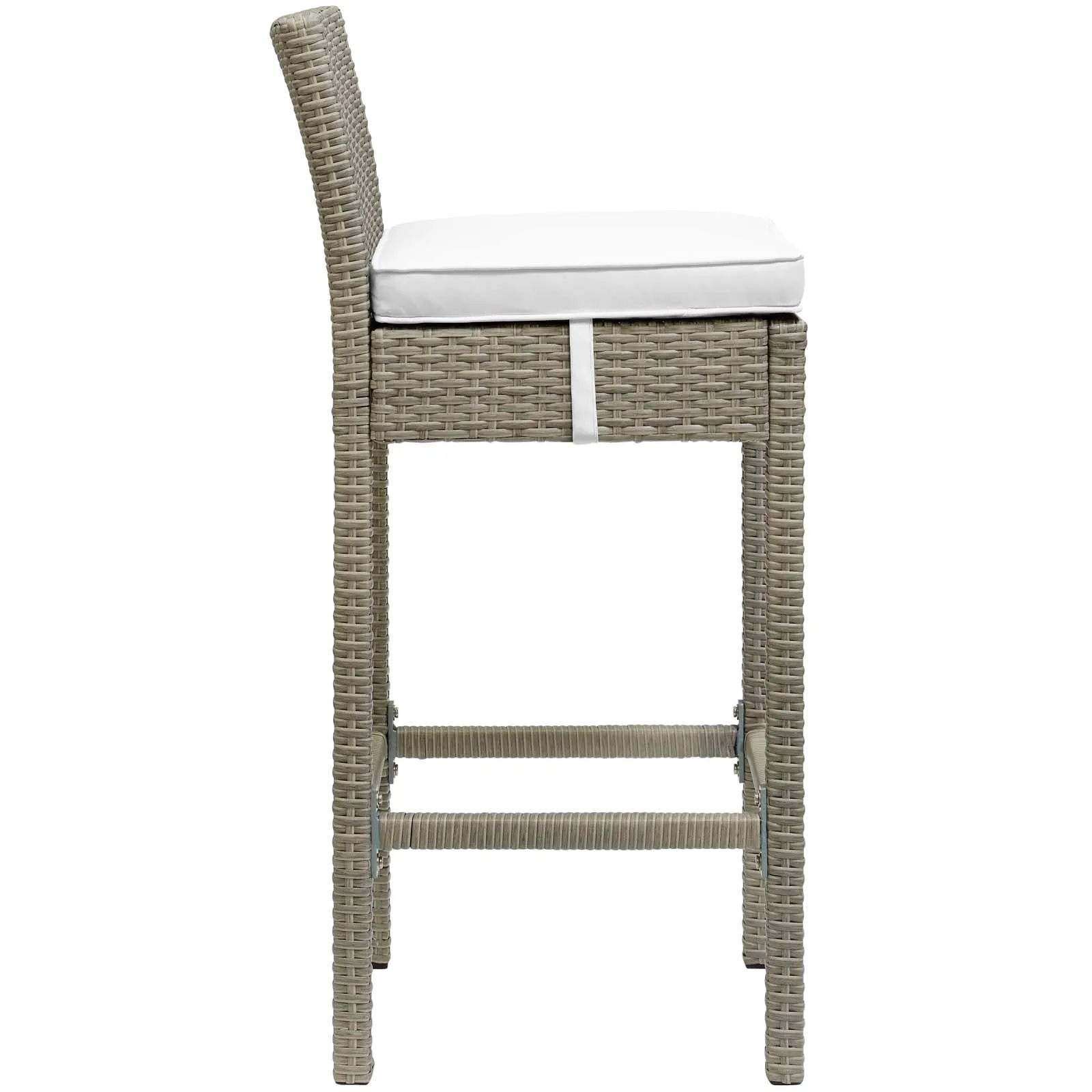 Conduit Bar Stool Outdoor Patio Wicker Rattan Set