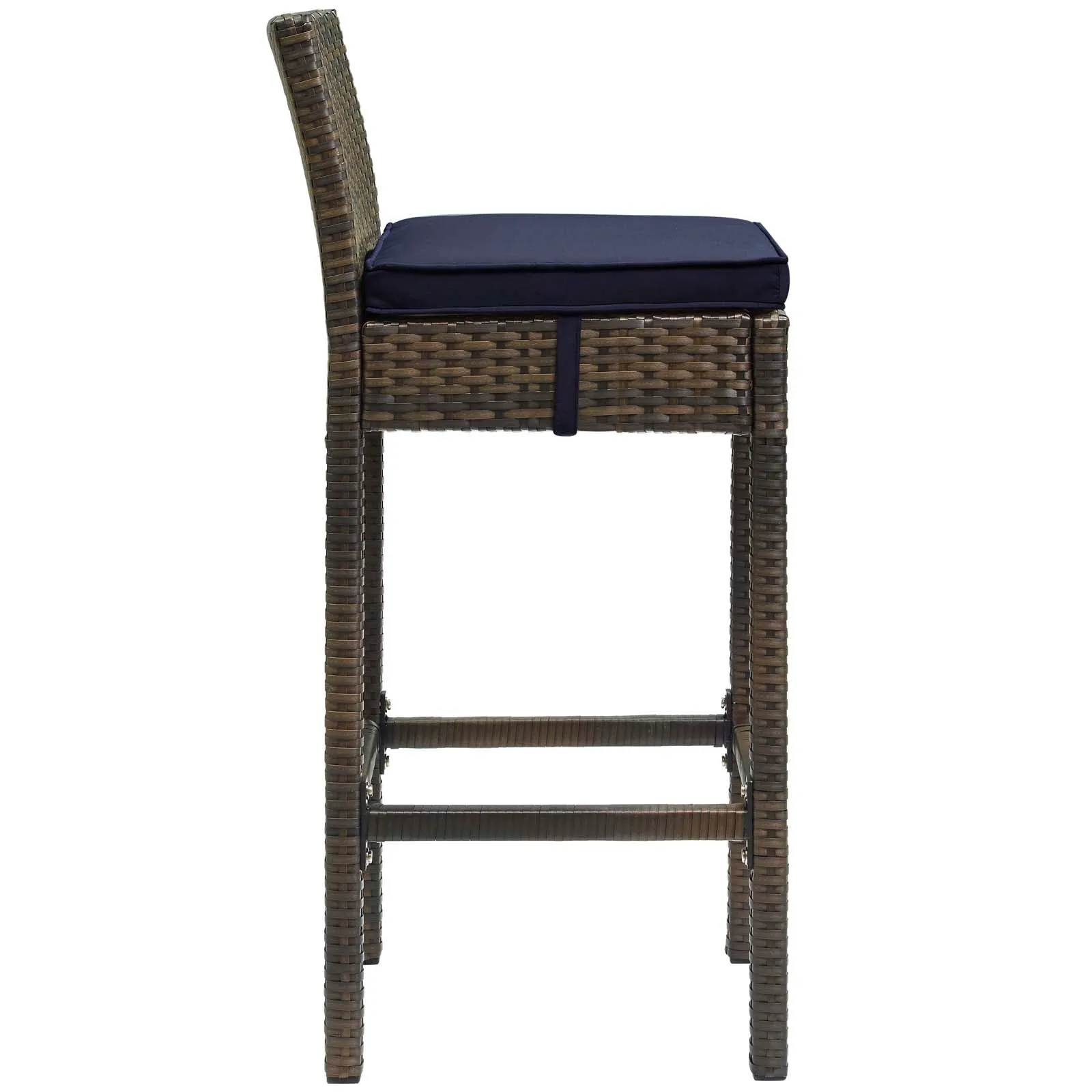 Conduit Bar Stool Outdoor Patio Wicker Rattan Set