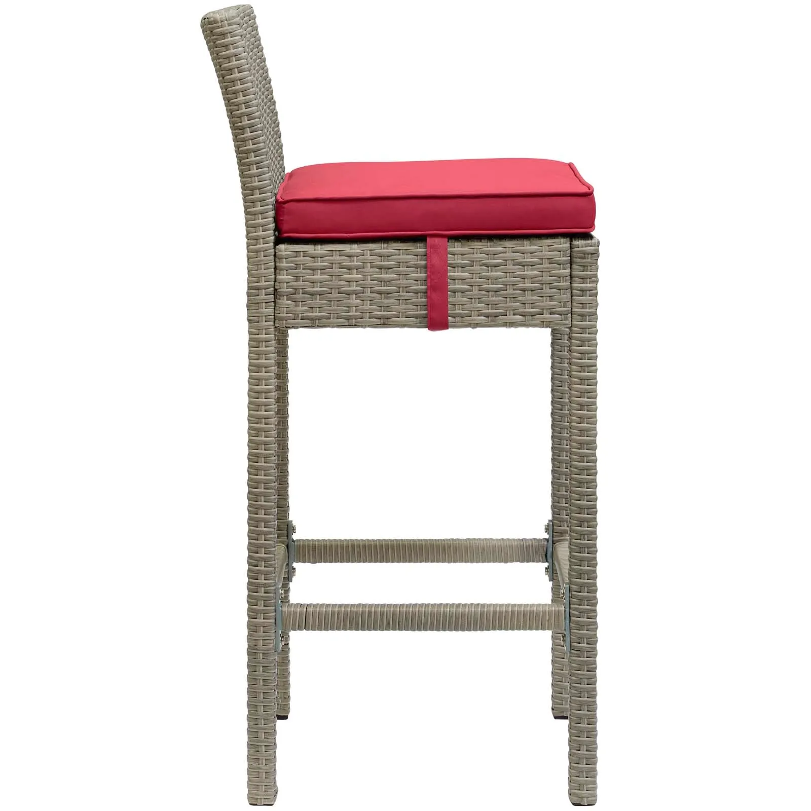 Conduit Bar Stool Outdoor Patio Wicker Rattan Set