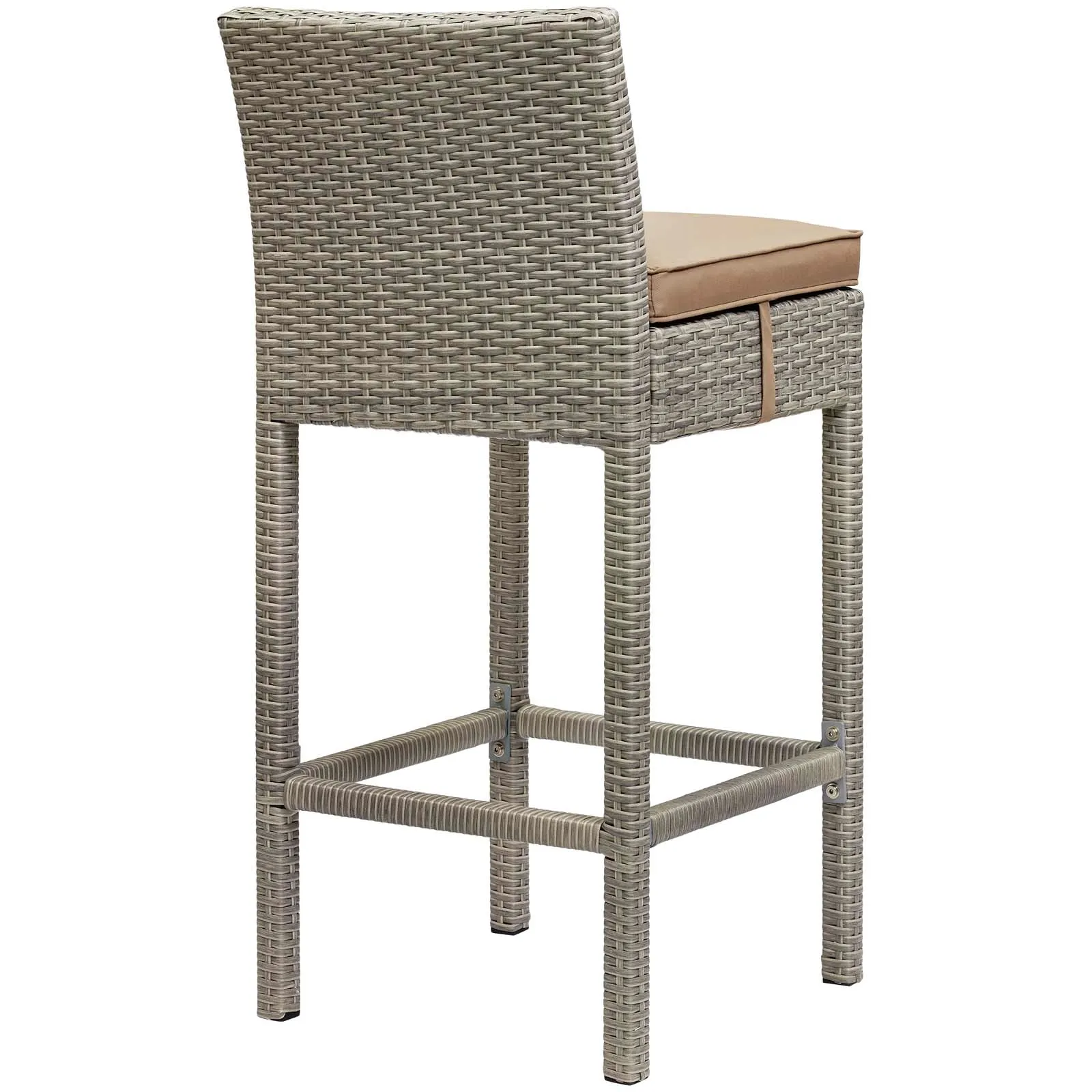 Conduit Bar Stool Outdoor Patio Wicker Rattan Set