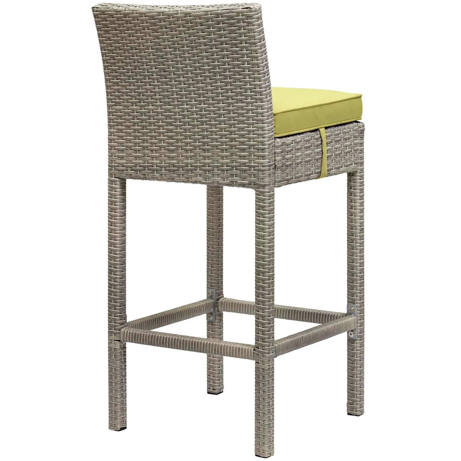 Conduit Bar Stool Outdoor Patio Wicker Rattan Set