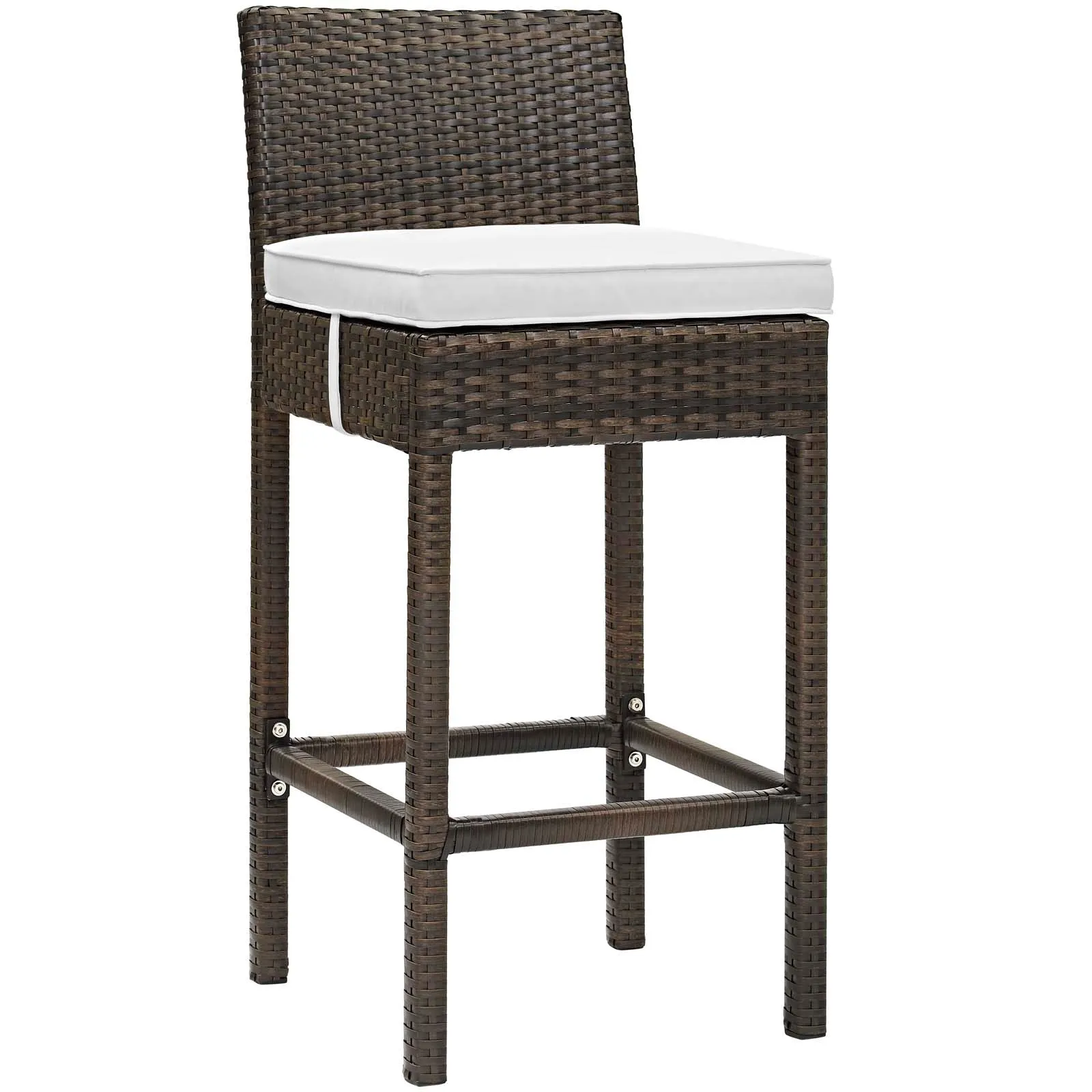 Conduit Bar Stool Outdoor Patio Wicker Rattan Set