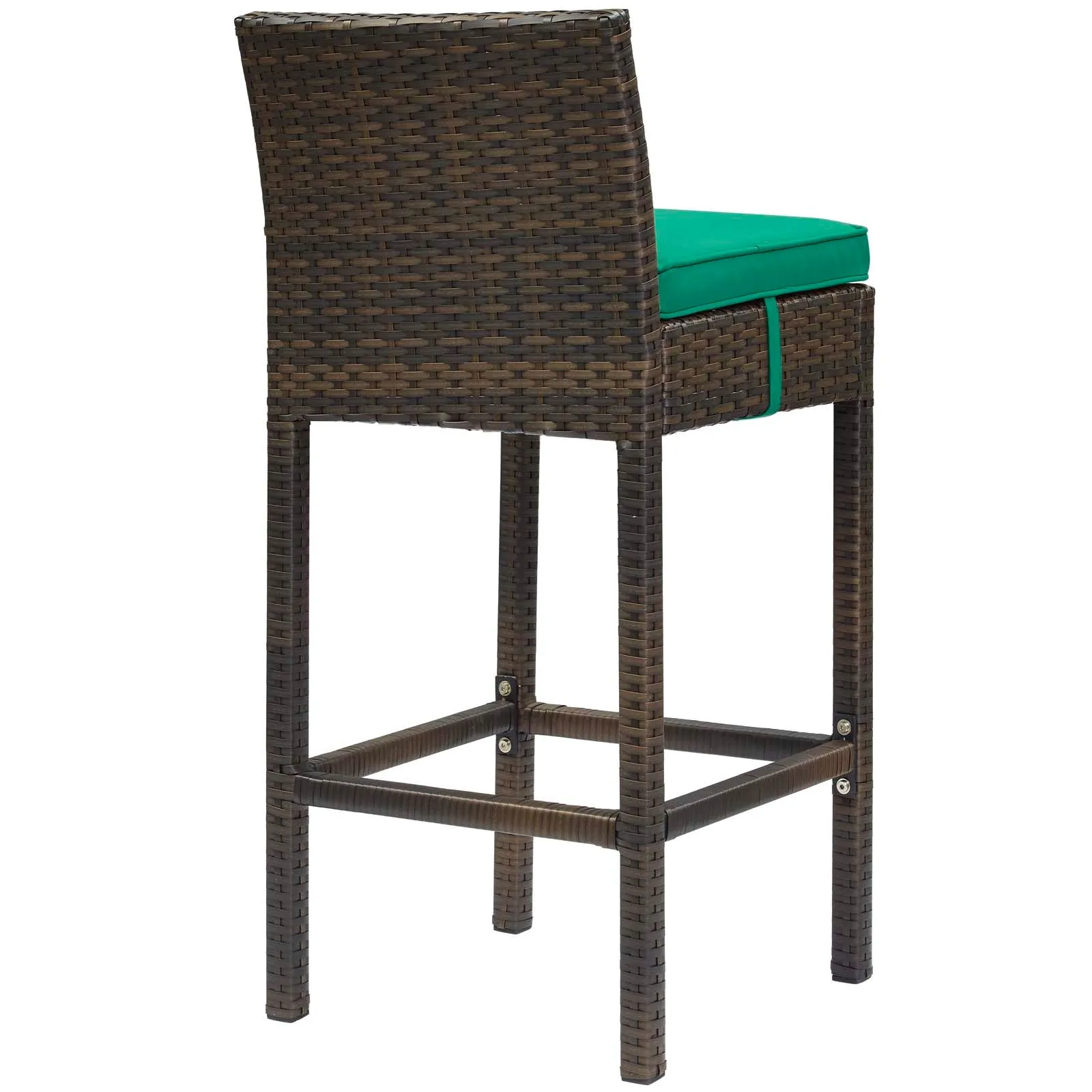 Conduit Bar Stool Outdoor Patio Wicker Rattan Set