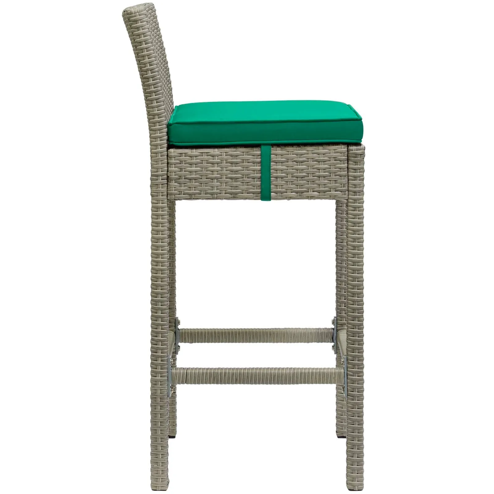 Conduit Bar Stool Outdoor Patio Wicker Rattan Set