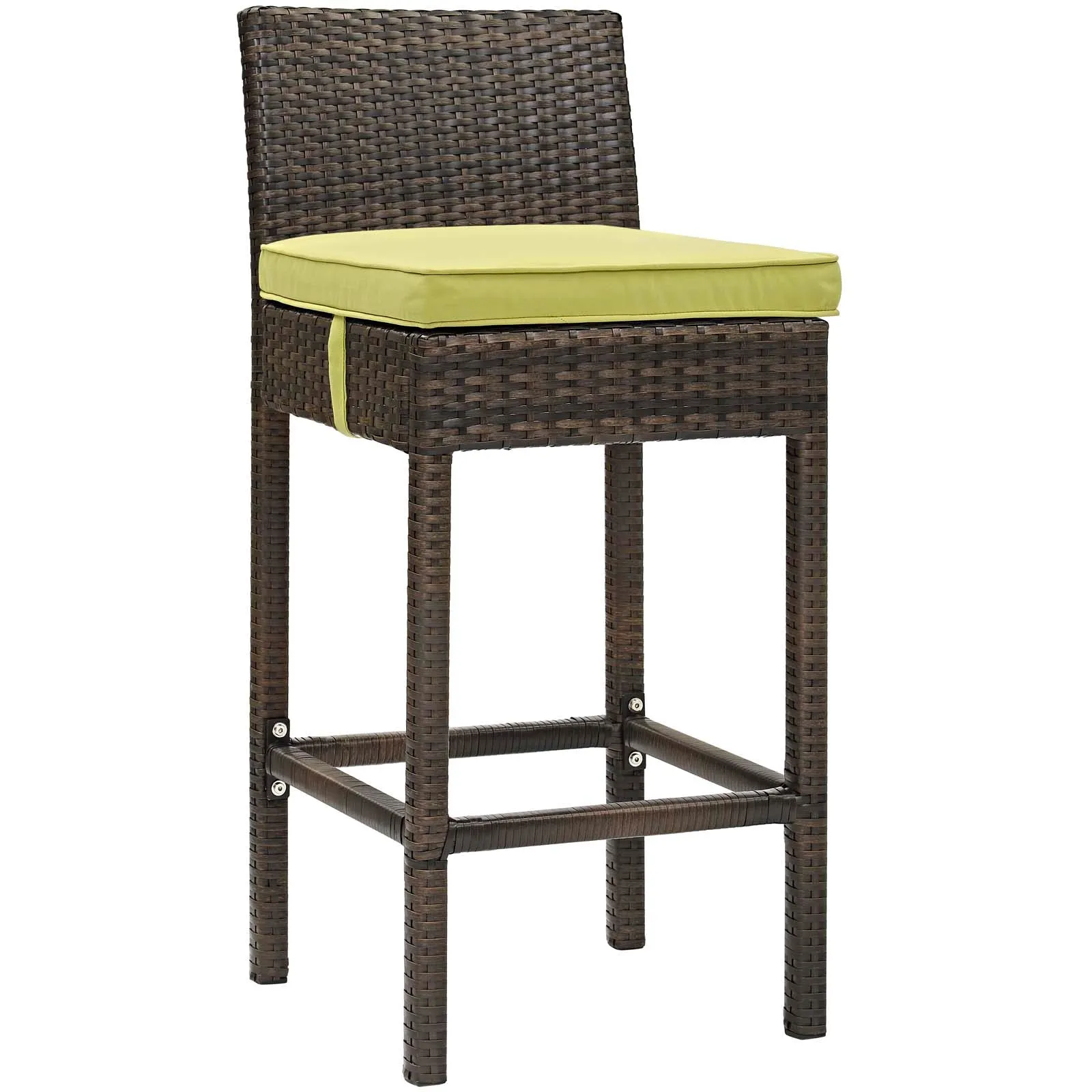 Conduit Bar Stool Outdoor Patio Wicker Rattan Set