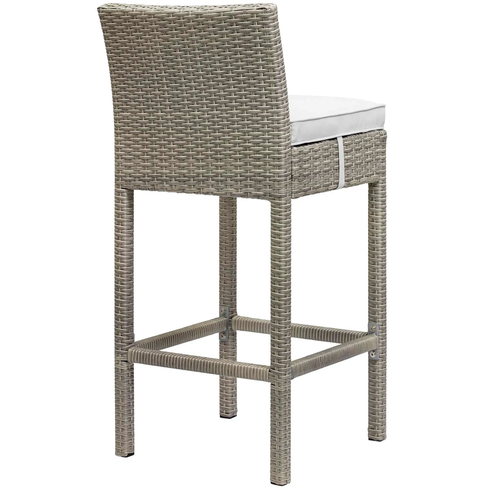 Conduit Bar Stool Outdoor Patio Wicker Rattan Set