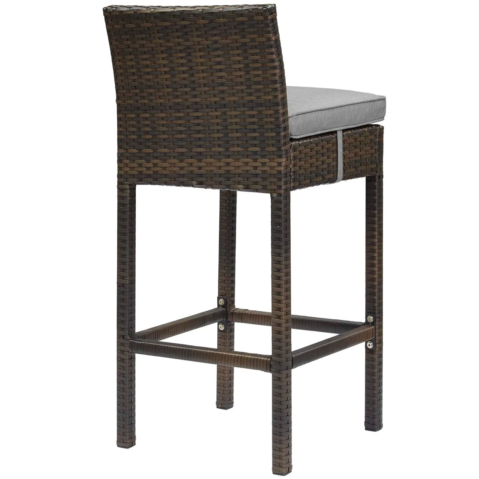 Conduit Bar Stool Outdoor Patio Wicker Rattan Set