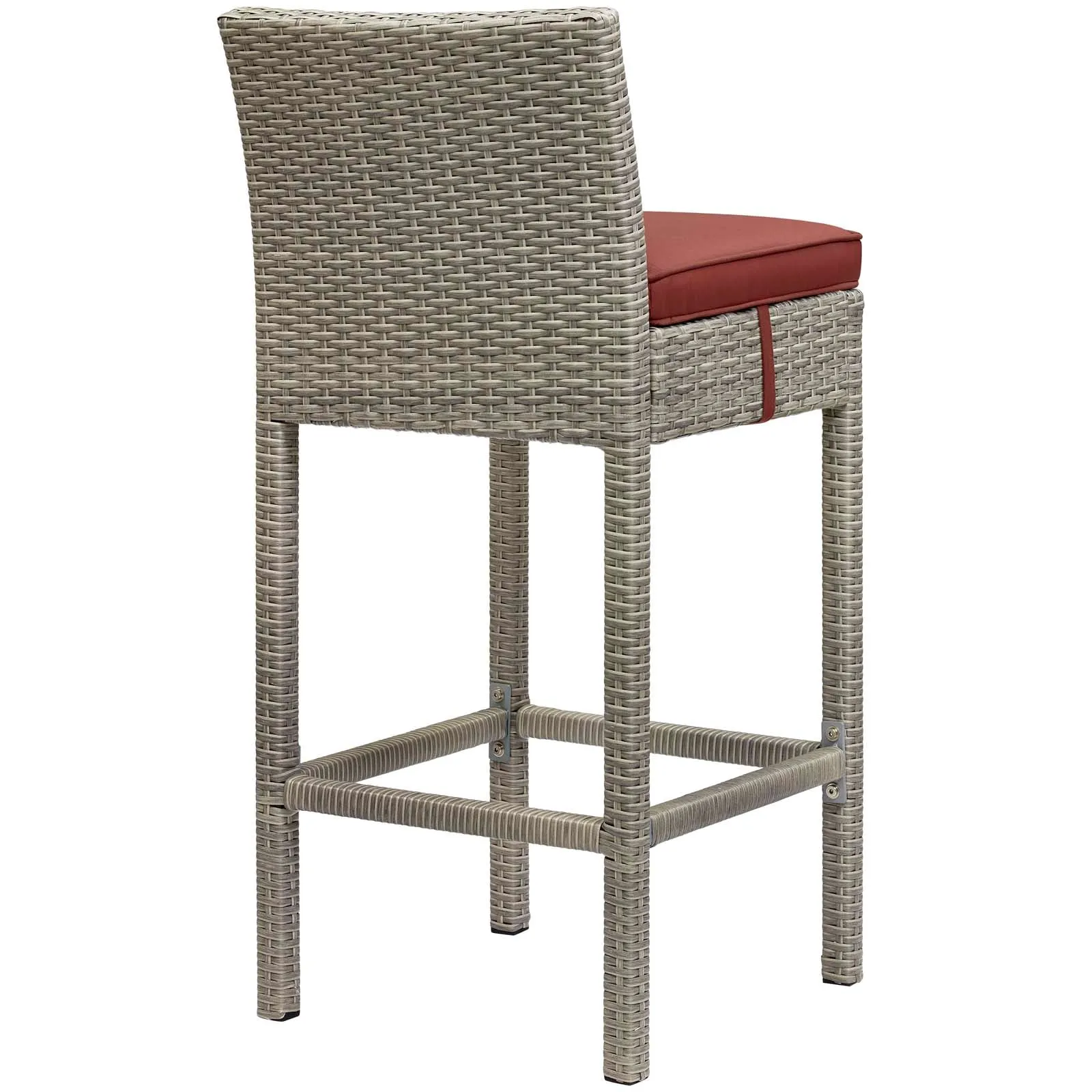 Conduit Bar Stool Outdoor Patio Wicker Rattan Set