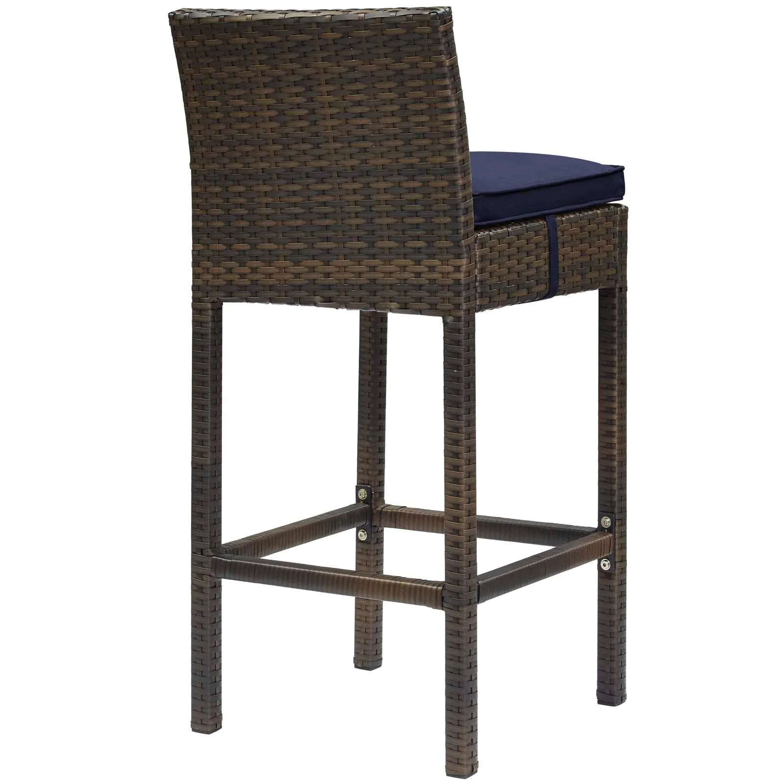 Conduit Bar Stool Outdoor Patio Wicker Rattan Set