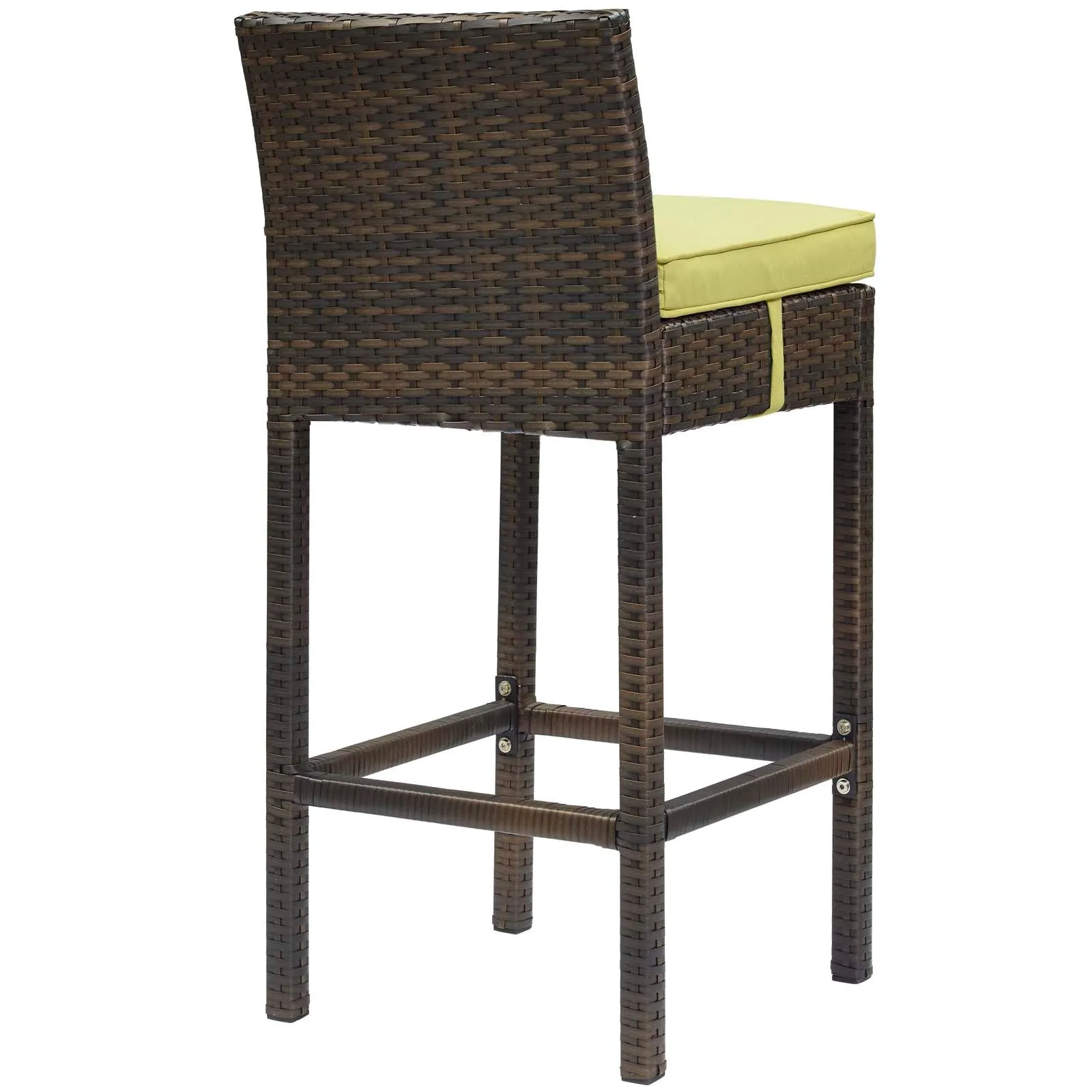 Conduit Bar Stool Outdoor Patio Wicker Rattan Set