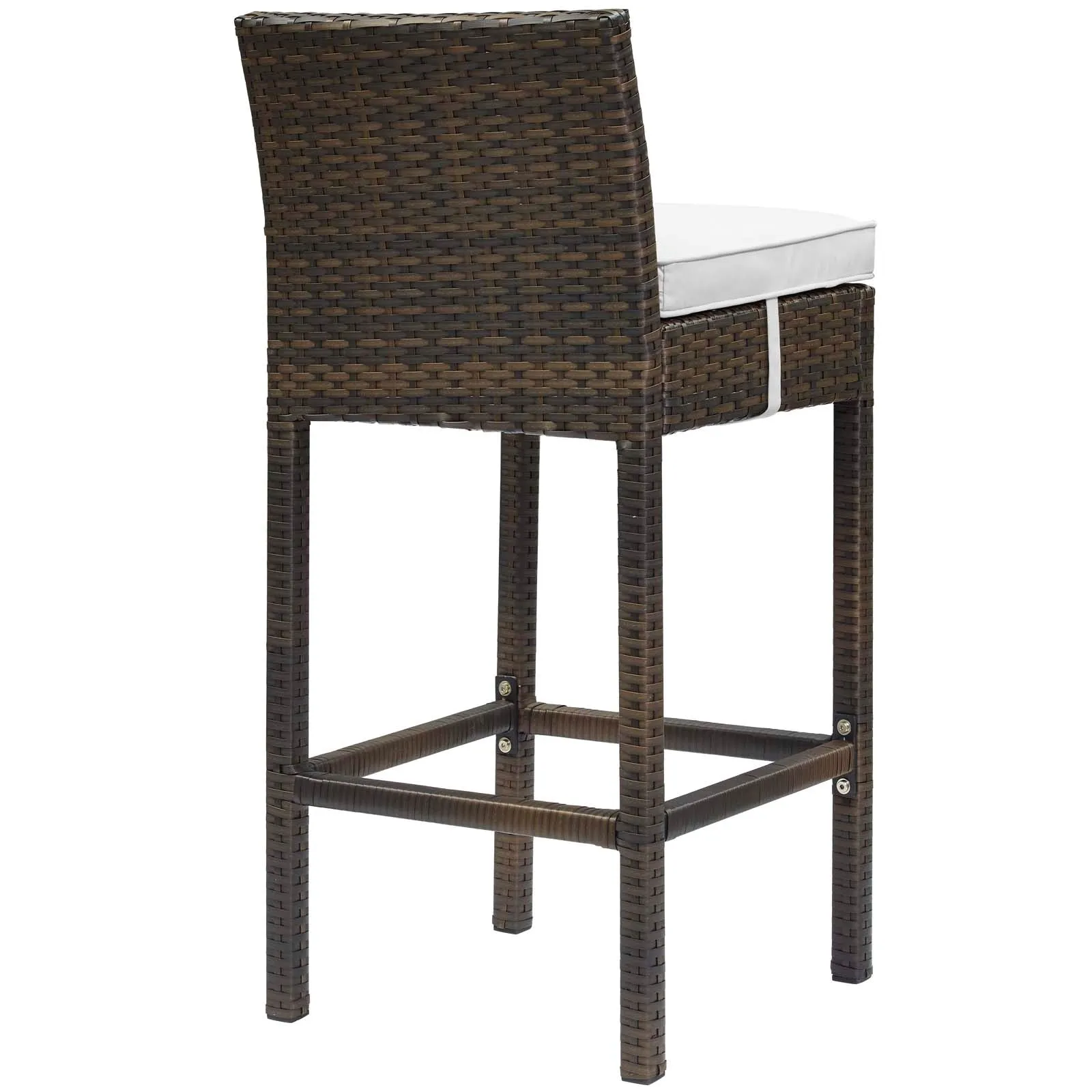 Conduit Bar Stool Outdoor Patio Wicker Rattan Set