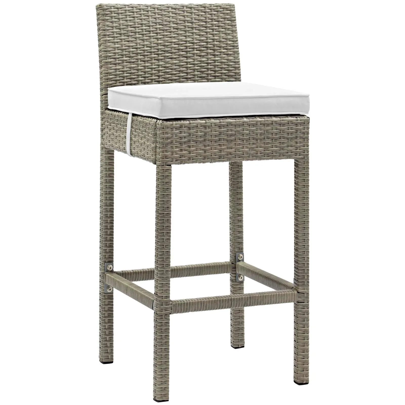 Conduit Bar Stool Outdoor Patio Wicker Rattan Set