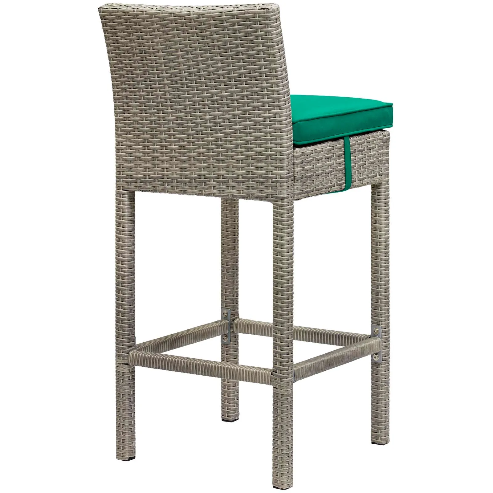 Conduit Bar Stool Outdoor Patio Wicker Rattan Set