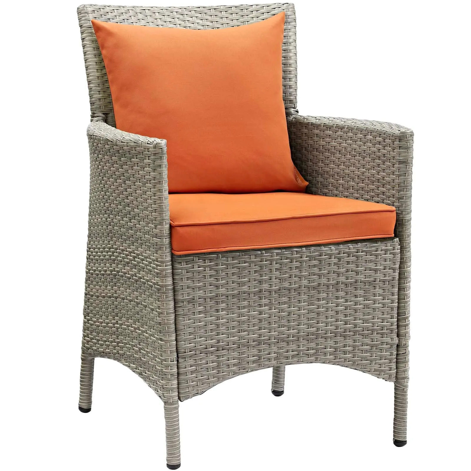 Conduit Outdoor Patio Wicker Rattan Dining Armchair