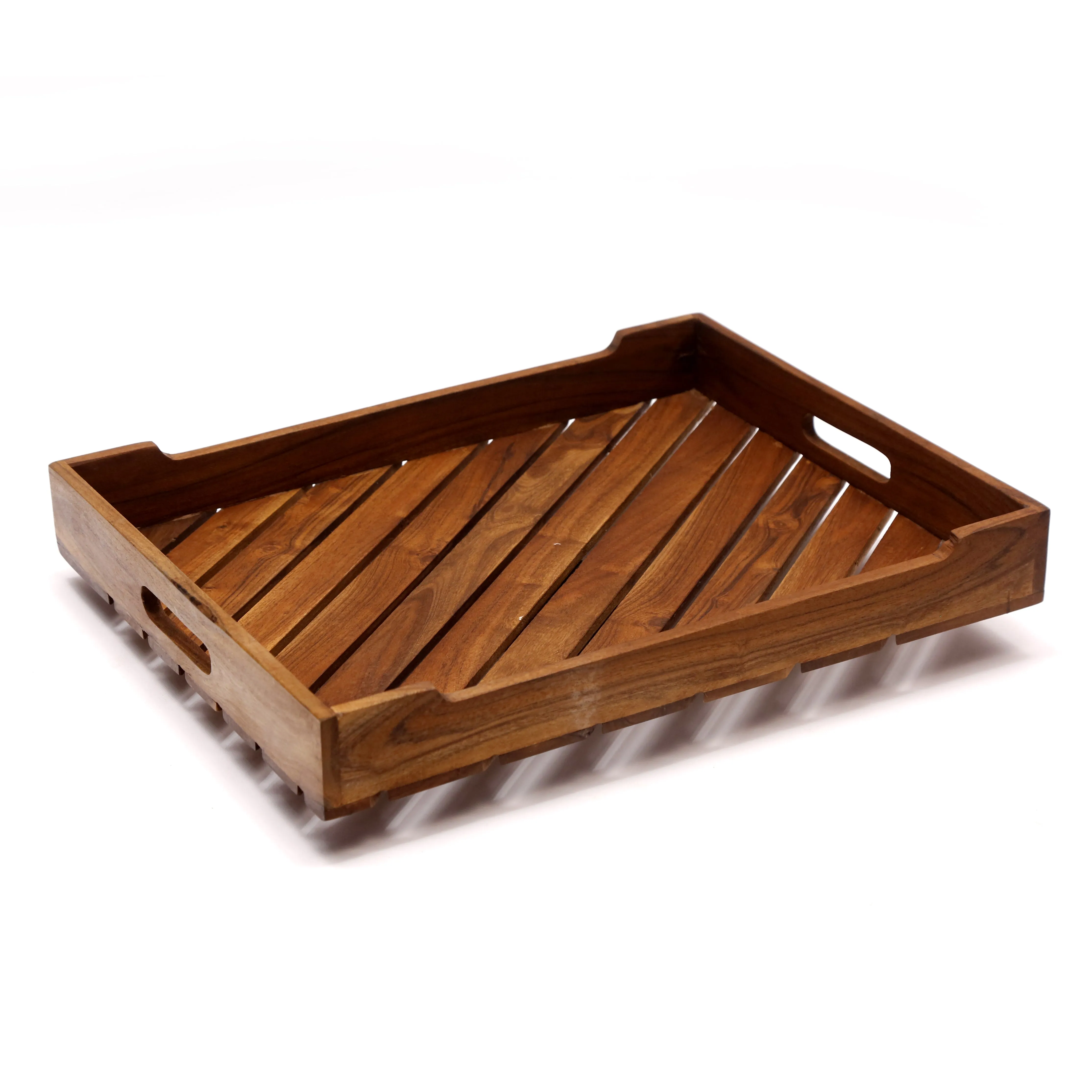 Contemporary Wooden Tray Set