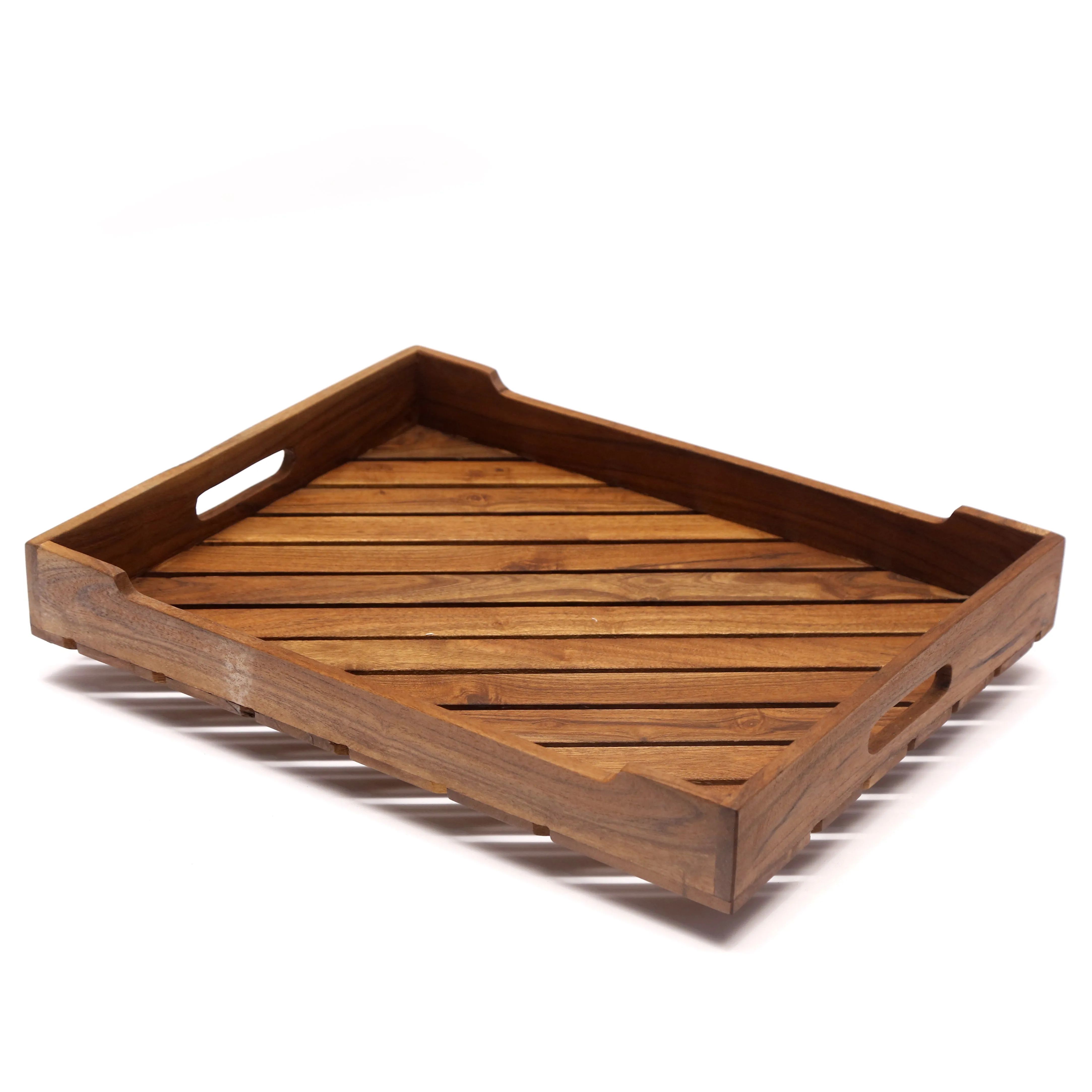 Contemporary Wooden Tray Set