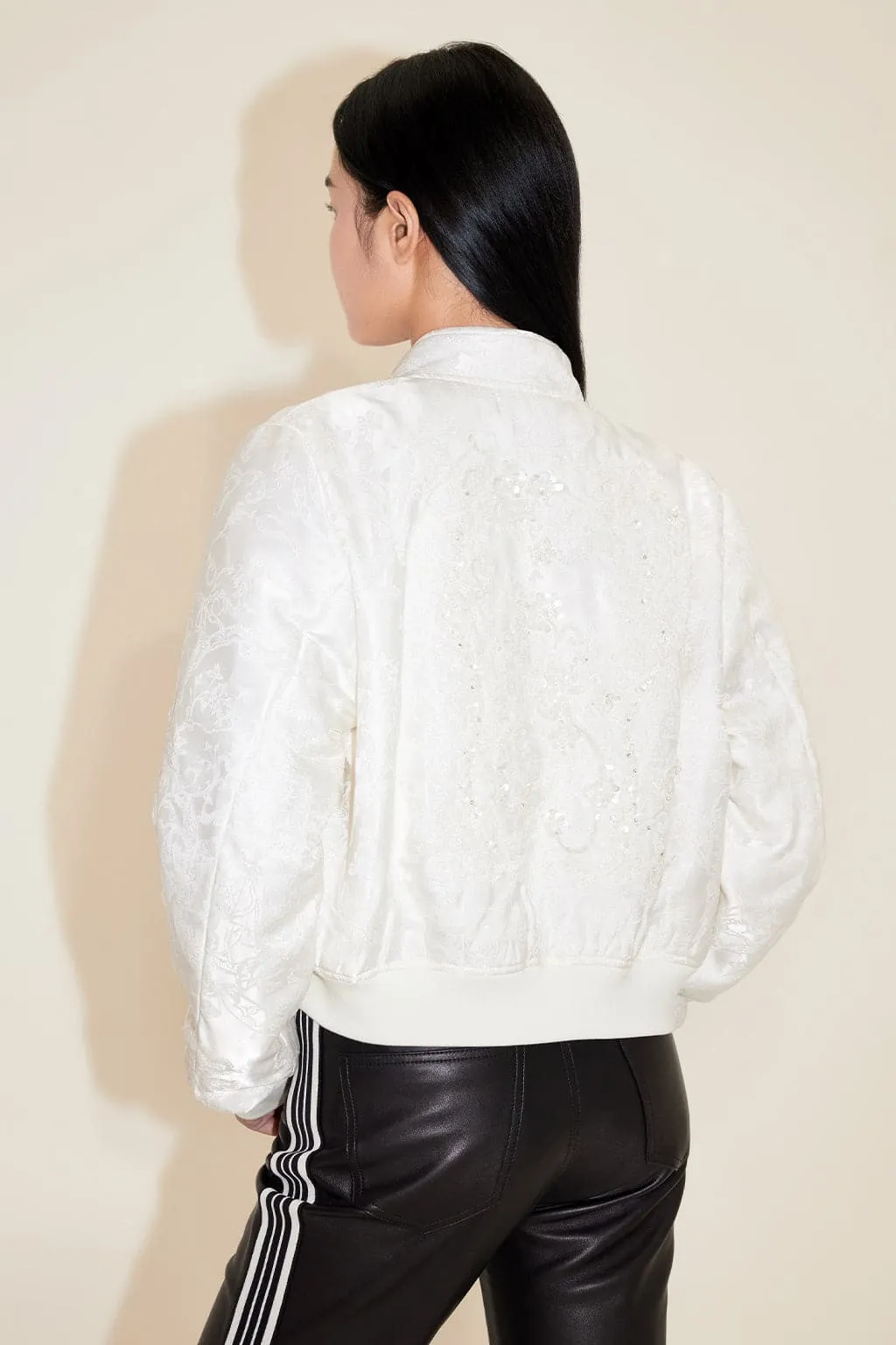 Delicate Embroidered Quilted Jacket