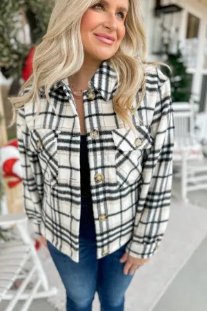 *DOORBUSTER* Bolton Long Sleeve Plaid Coat [S-3X]