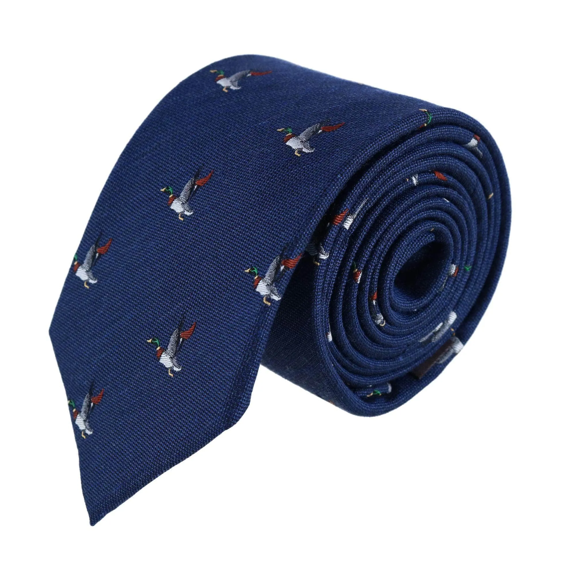 Drake the Mallard Duck Novelty Silk Necktie