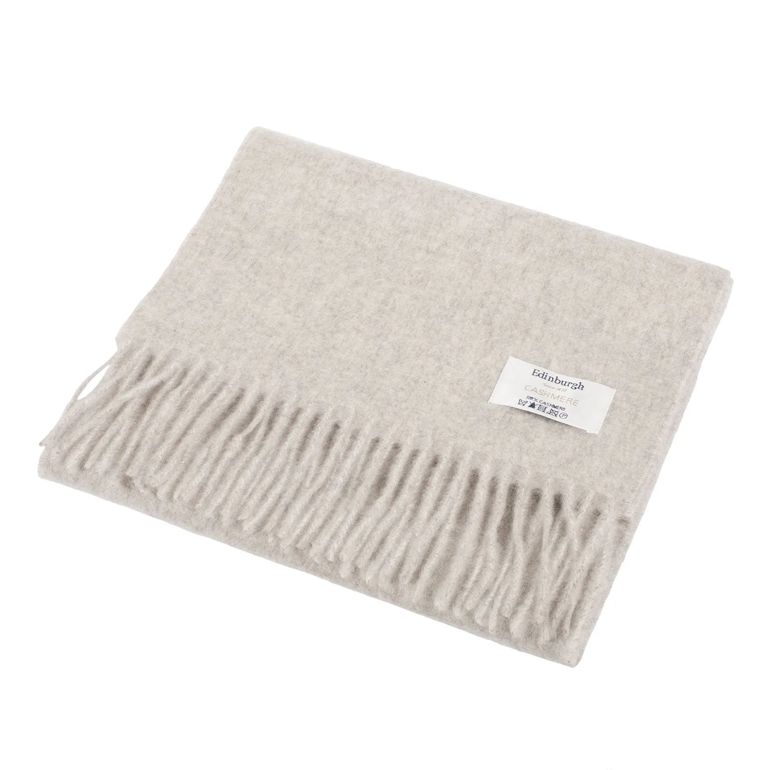 Edinburgh Cashmere Scarf  Oyster Grey