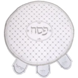 Embroidered Passover 3 Pocket Stars Design Matzah Cover