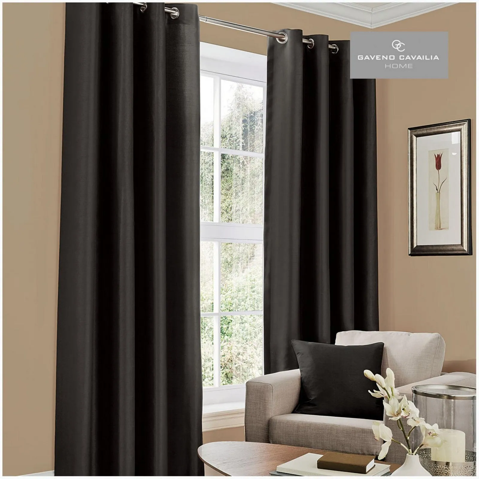 Faux Silk (eyelet) Curtains