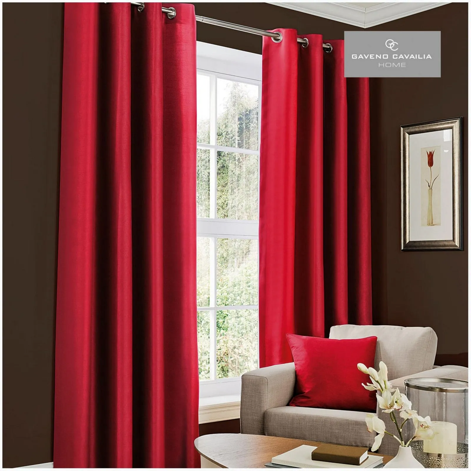 Faux Silk (eyelet) Curtains