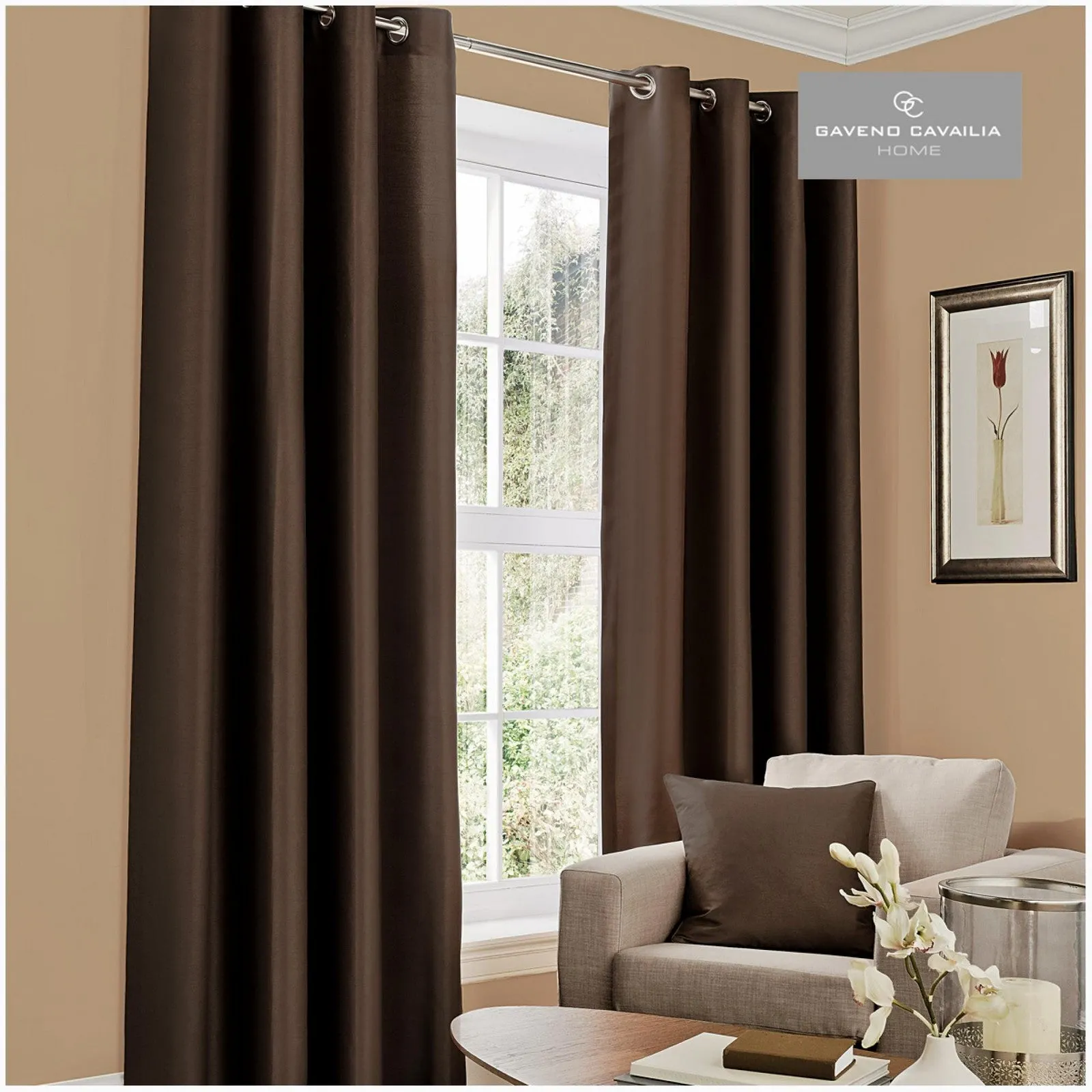 Faux Silk (eyelet) Curtains