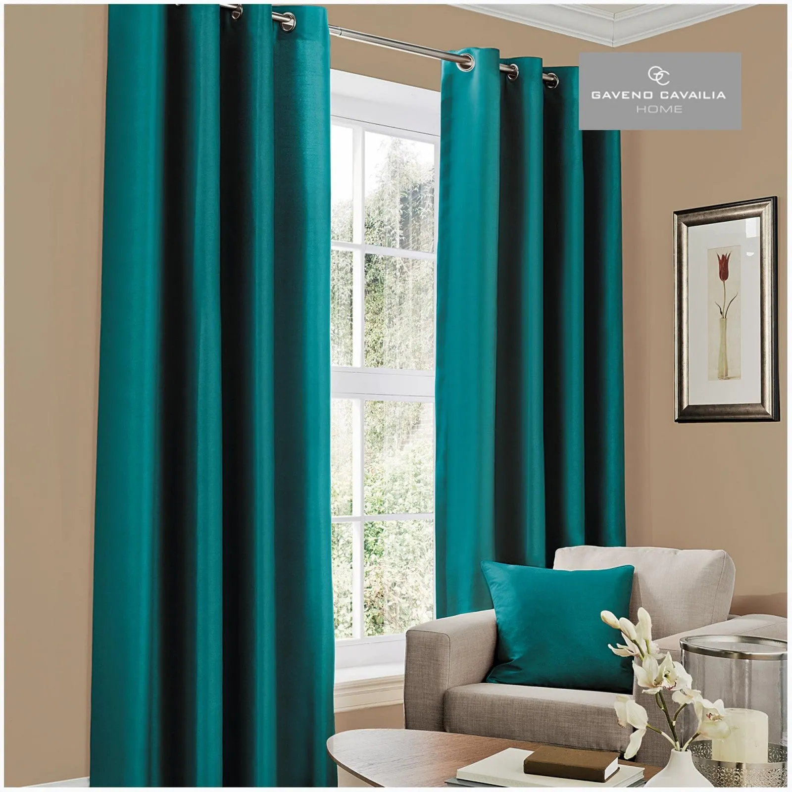 Faux Silk (eyelet) Curtains