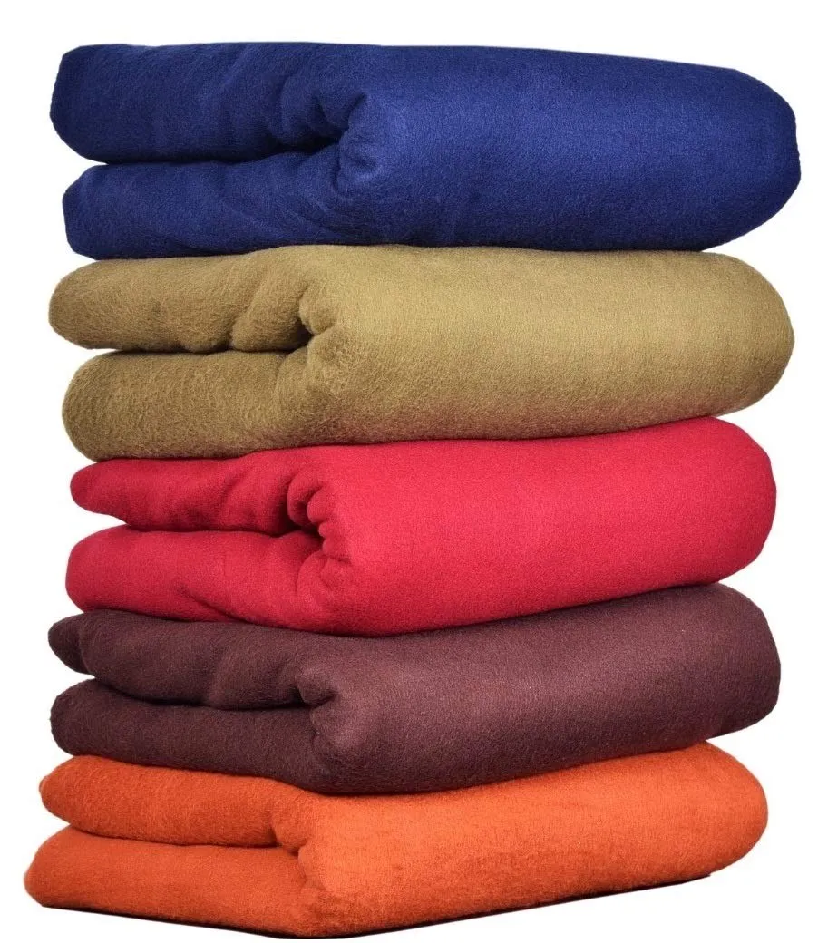 GOYAL'S Plain Fleece Single Bed Blanket, 250 Thread Count- Vibrant Colors (Pack of 5)